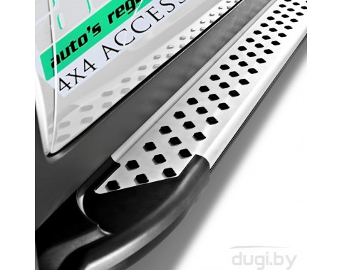 Пороги алюминиевые "Artemis" для Cherokee (2007-...).